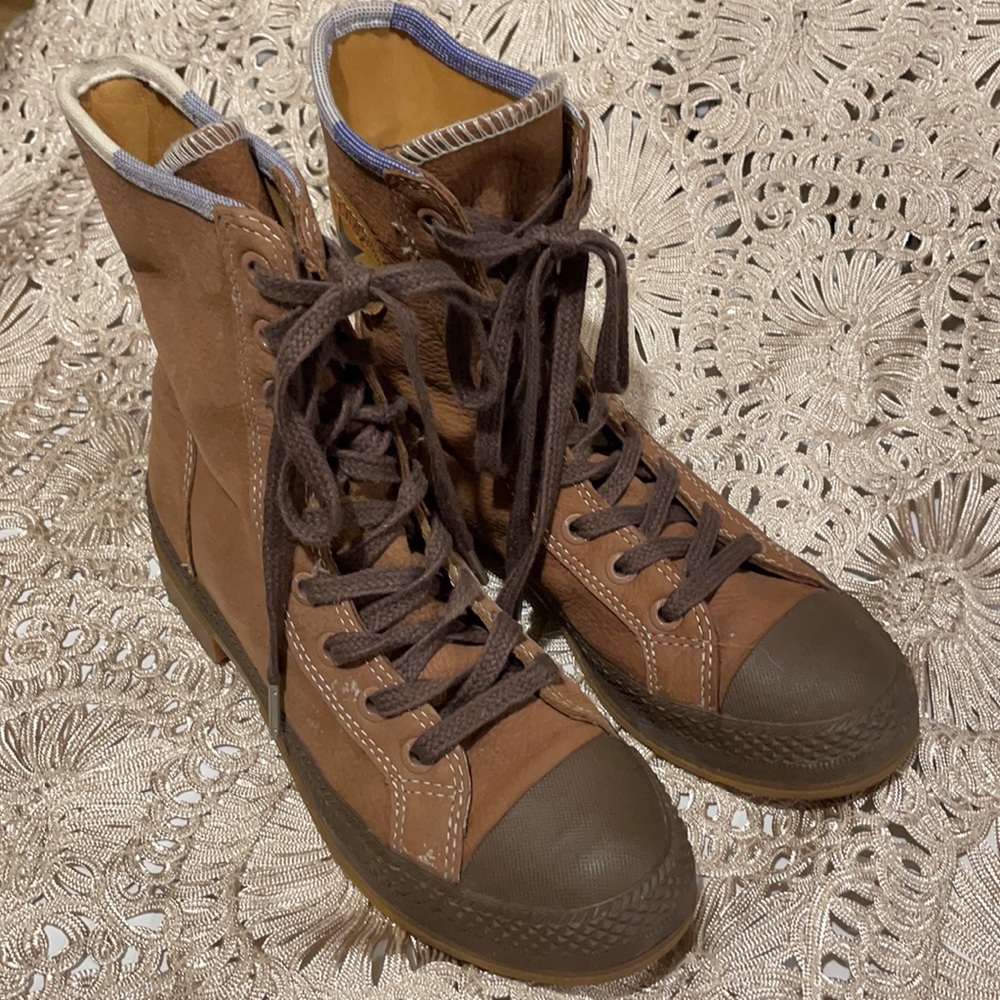 Converse All Star nubuck leather sneakers